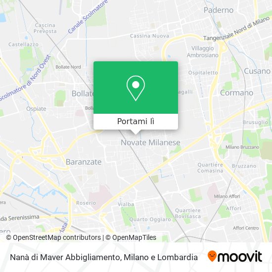 Mappa Nanà di Maver Abbigliamento