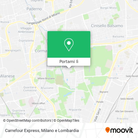 Mappa Carrefour Express