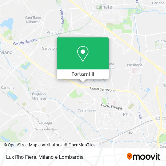 Mappa Lux Rho Fiera