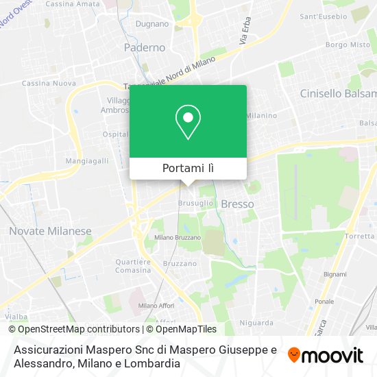 Mappa Assicurazioni Maspero Snc di Maspero Giuseppe e Alessandro