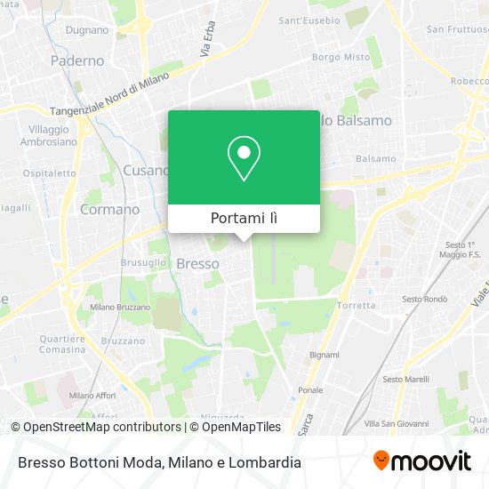 Mappa Bresso Bottoni Moda