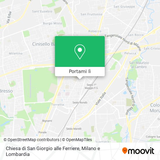 Mappa Chiesa di San Giorgio alle Ferriere