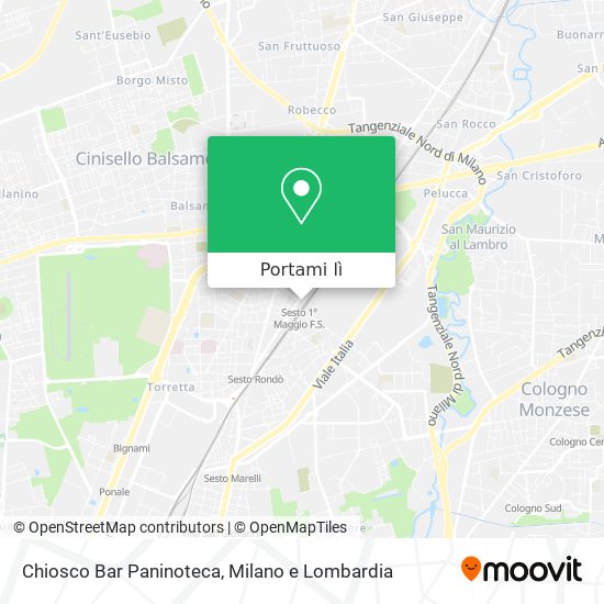 Mappa Chiosco Bar Paninoteca
