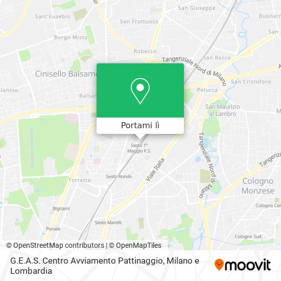 Mappa G.E.A.S. Centro Avviamento Pattinaggio