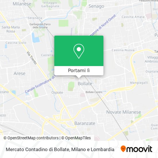 Mappa Mercato Contadino di Bollate