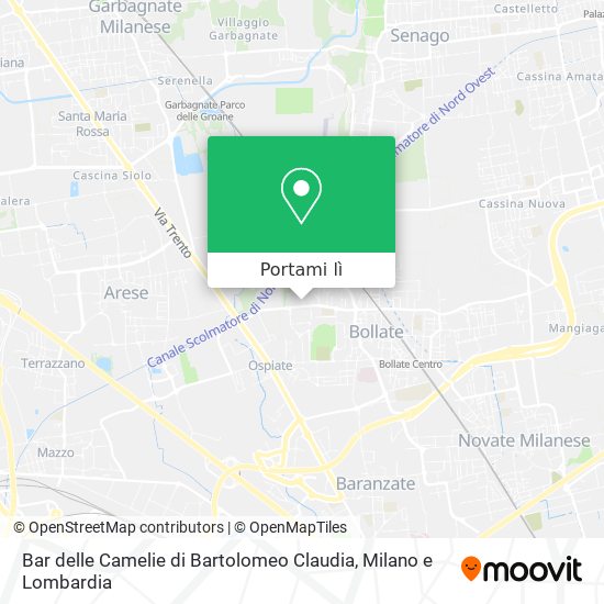 Mappa Bar delle Camelie di Bartolomeo Claudia