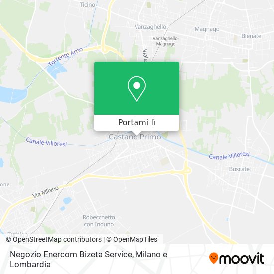 Mappa Negozio Enercom Bizeta Service