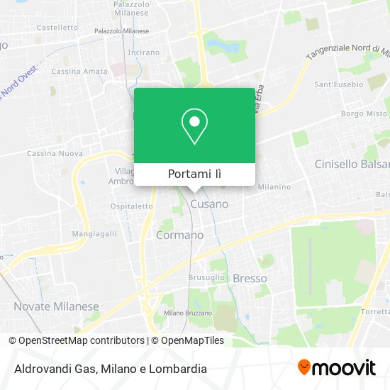 Mappa Aldrovandi Gas