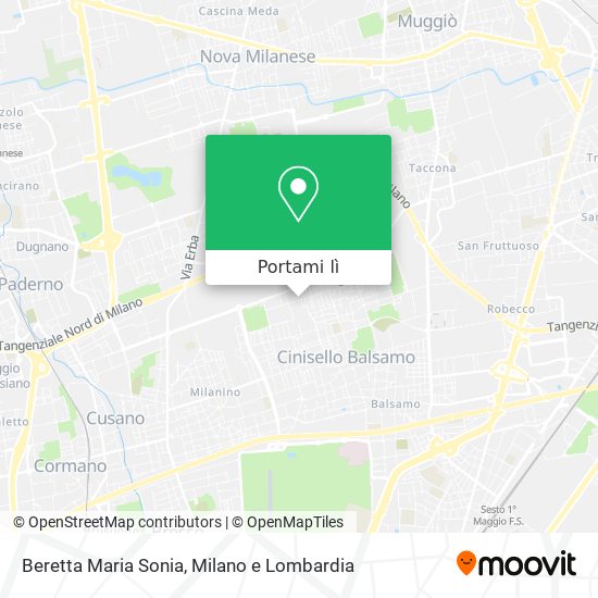 Mappa Beretta Maria Sonia