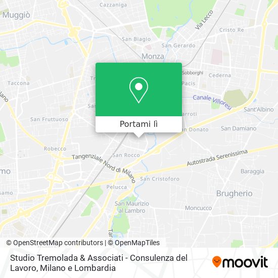 Mappa Studio Tremolada & Associati - Consulenza del Lavoro