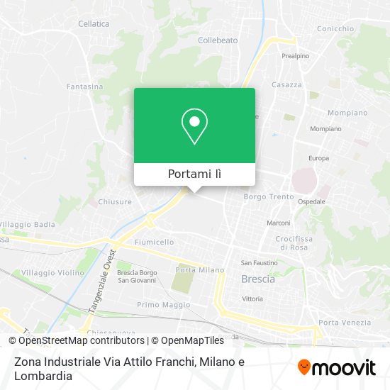 Mappa Zona Industriale Via Attilo Franchi