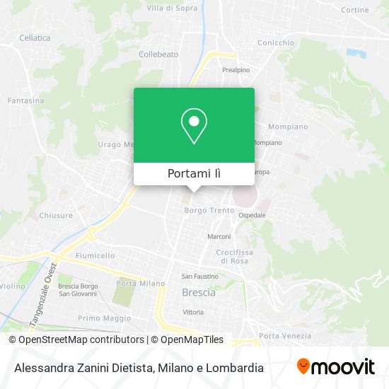Mappa Alessandra Zanini Dietista