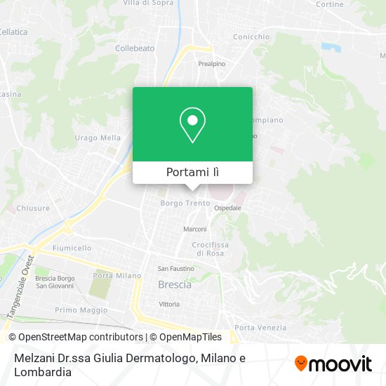Mappa Melzani Dr.ssa Giulia Dermatologo