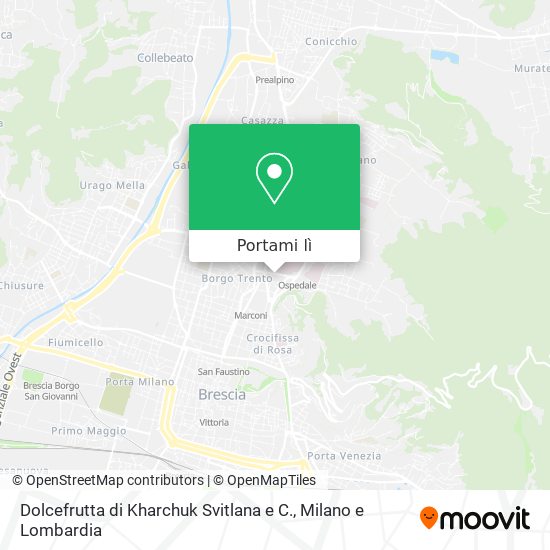 Mappa Dolcefrutta di Kharchuk Svitlana e C.
