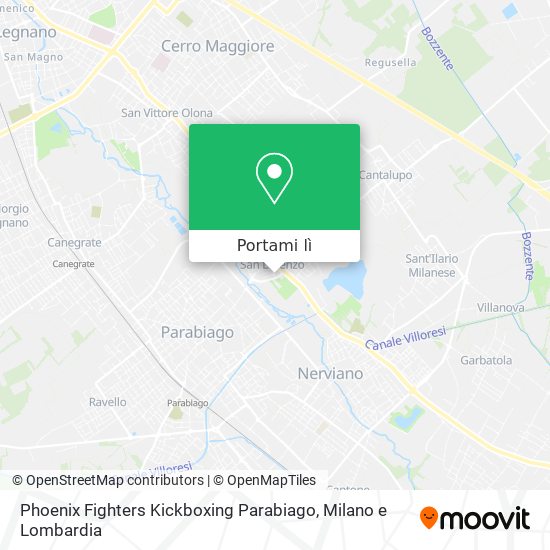 Mappa Phoenix Fighters Kickboxing Parabiago