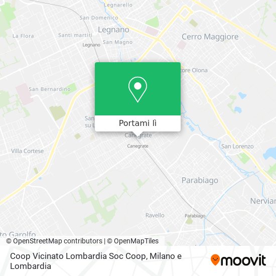 Mappa Coop Vicinato Lombardia Soc Coop