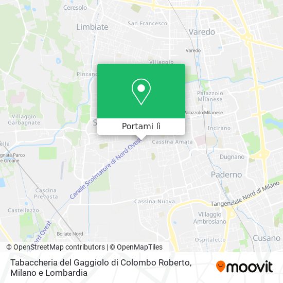 Mappa Tabaccheria del Gaggiolo di Colombo Roberto