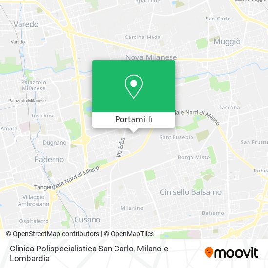Mappa Clinica Polispecialistica San Carlo