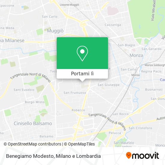 Mappa Benegiamo Modesto