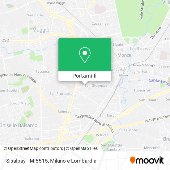 Mappa Sisalpay - Mi5515
