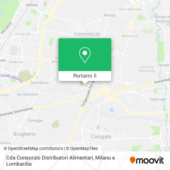 Mappa Cda Consorzio Distributori Alimentari
