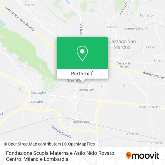 Mappa Fondazione Scuola Materna e Asilo Nido Rovato Centro