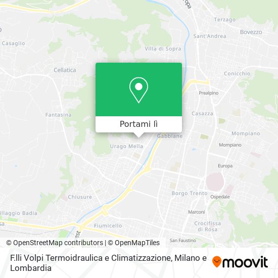 Mappa F.lli Volpi Termoidraulica e Climatizzazione