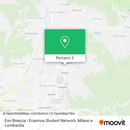 Mappa Esn Brescia - Erasmus Student Network