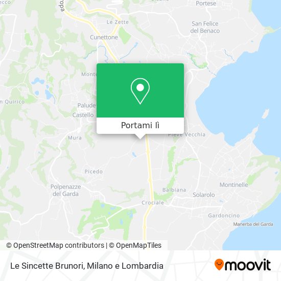 Mappa Le Sincette Brunori