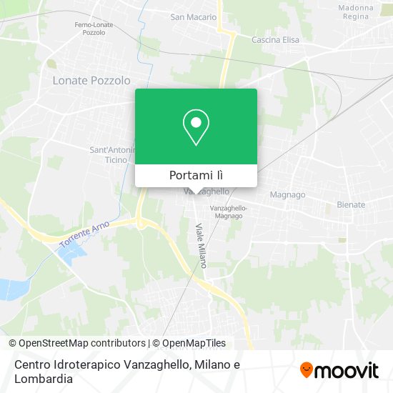 Mappa Centro Idroterapico Vanzaghello