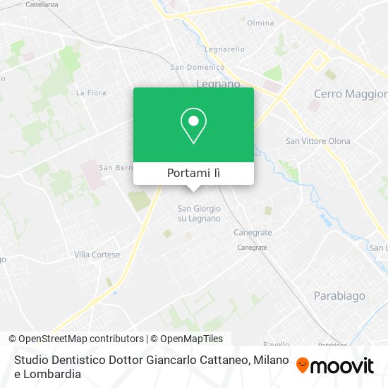 Mappa Studio Dentistico Dottor Giancarlo Cattaneo