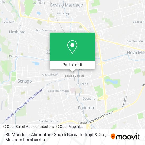 Mappa Rb Mondiale Alimentare Snc di Barua Indrajit & Co.