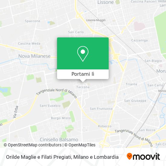 Mappa Orilde Maglie e Filati Pregiati
