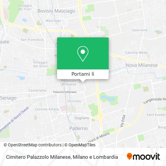 Mappa Cimitero Palazzolo Milanese