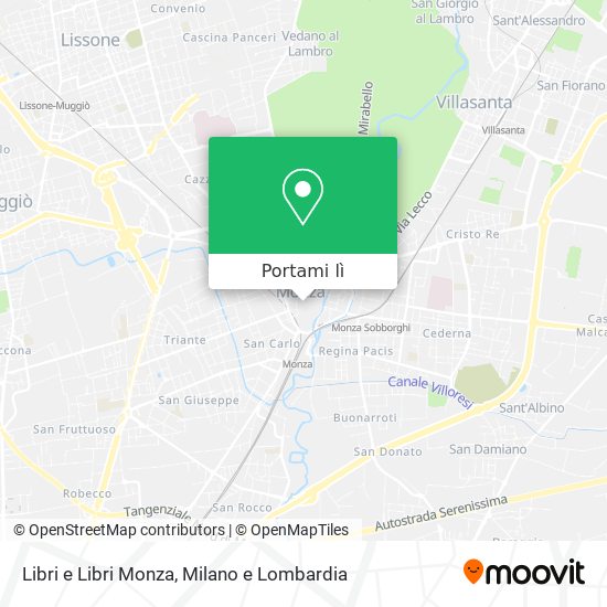 Mappa Libri e Libri Monza