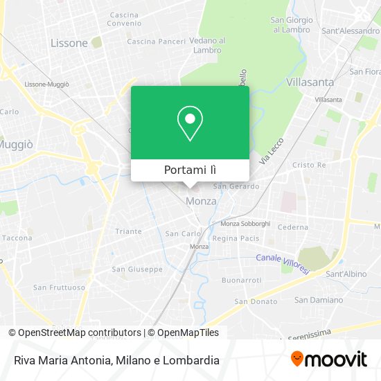 Mappa Riva Maria Antonia