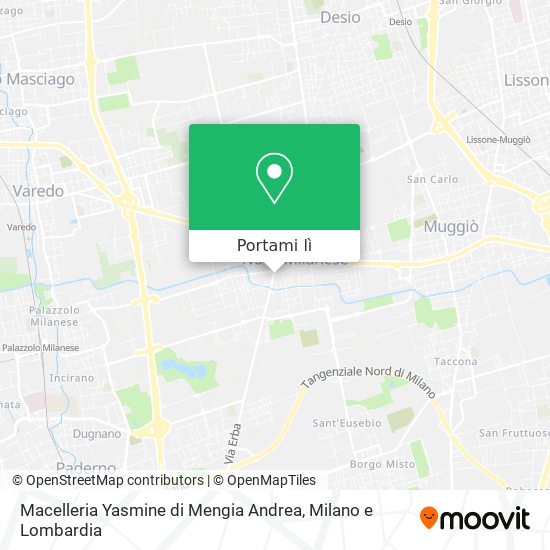 Mappa Macelleria Yasmine di Mengia Andrea