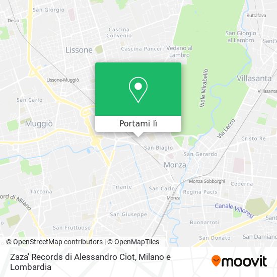 Mappa Zaza' Records di Alessandro Ciot