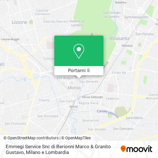 Mappa Emmegi Service Snc di Berionni Marco & Granito Gustavo