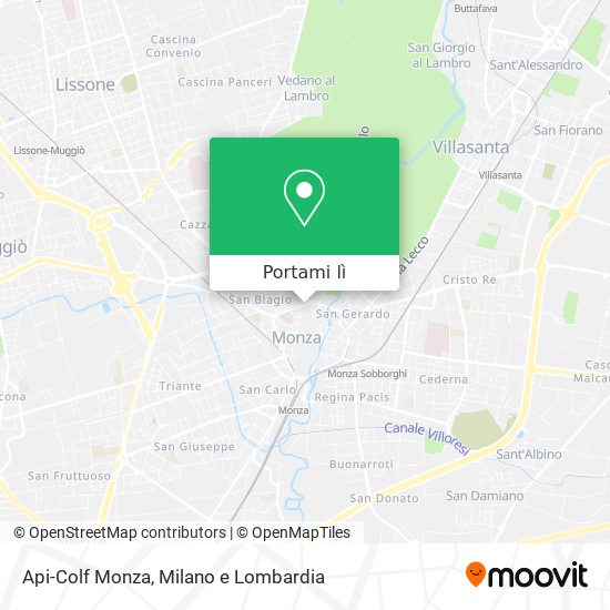 Mappa Api-Colf Monza