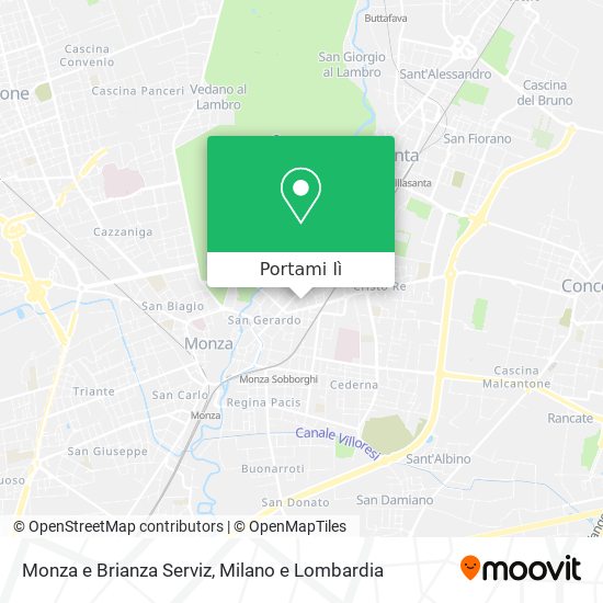 Mappa Monza e Brianza Serviz