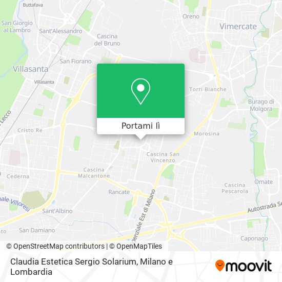 Mappa Claudia Estetica Sergio Solarium