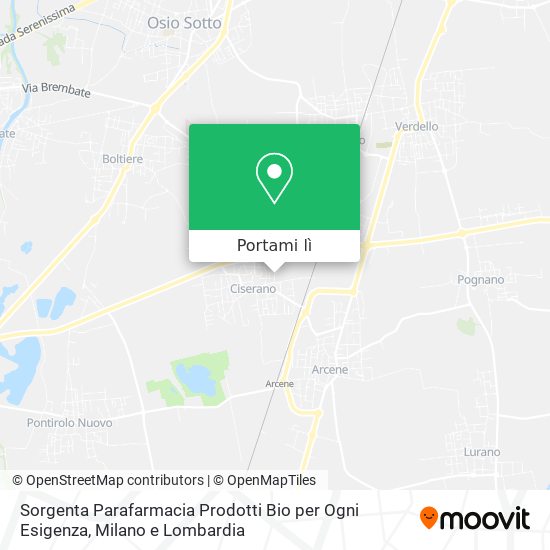 Mappa Sorgenta Parafarmacia Prodotti Bio per Ogni Esigenza