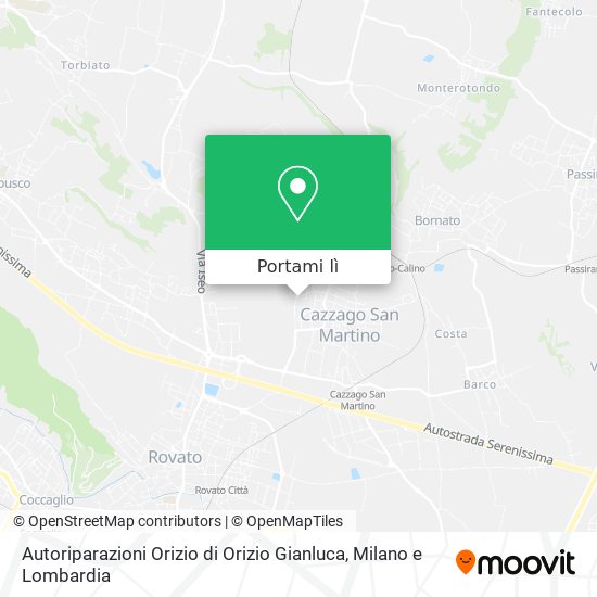 Mappa Autoriparazioni Orizio di Orizio Gianluca