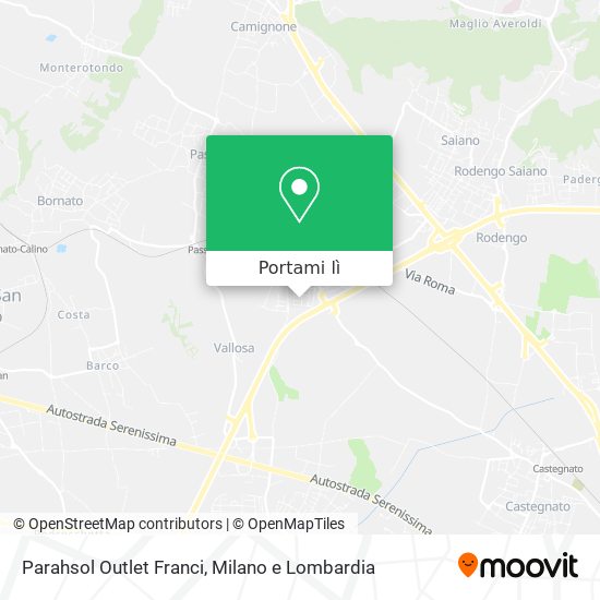 Mappa Parahsol Outlet Franci