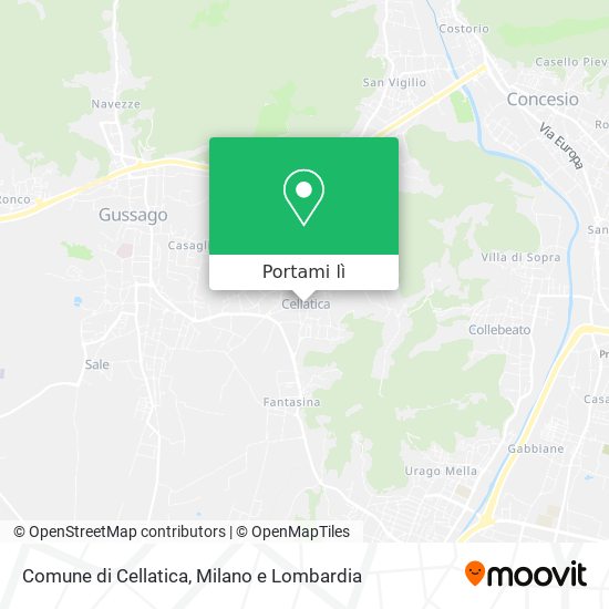 Mappa Comune di Cellatica