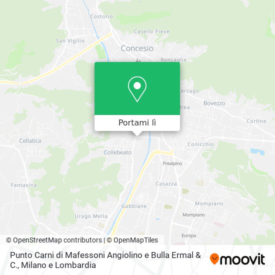 Mappa Punto Carni di Mafessoni Angiolino e Bulla Ermal & C.