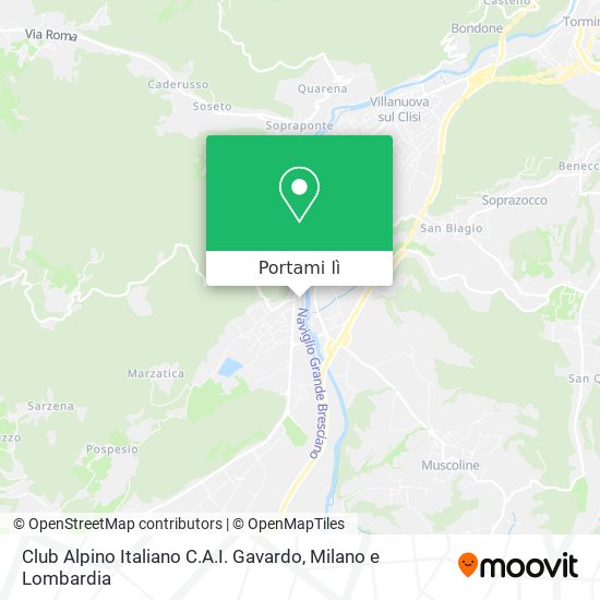 Mappa Club Alpino Italiano C.A.I. Gavardo