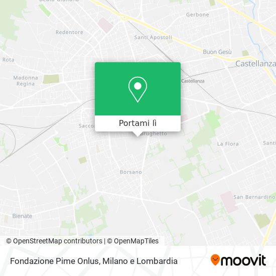 Mappa Fondazione Pime Onlus