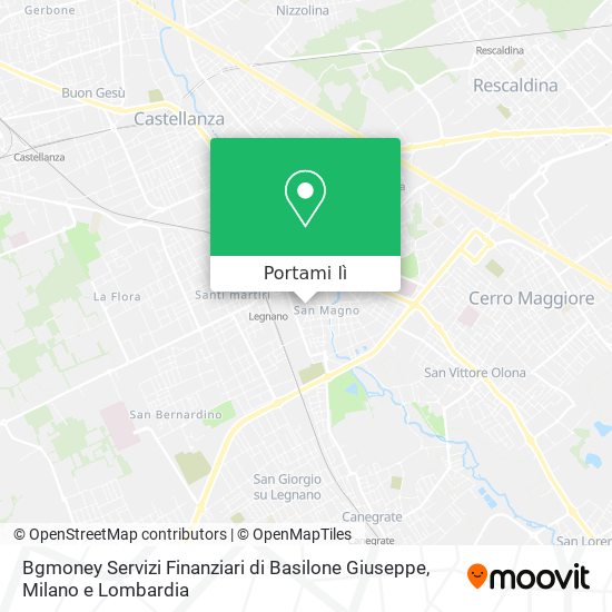 Mappa Bgmoney Servizi Finanziari di Basilone Giuseppe
